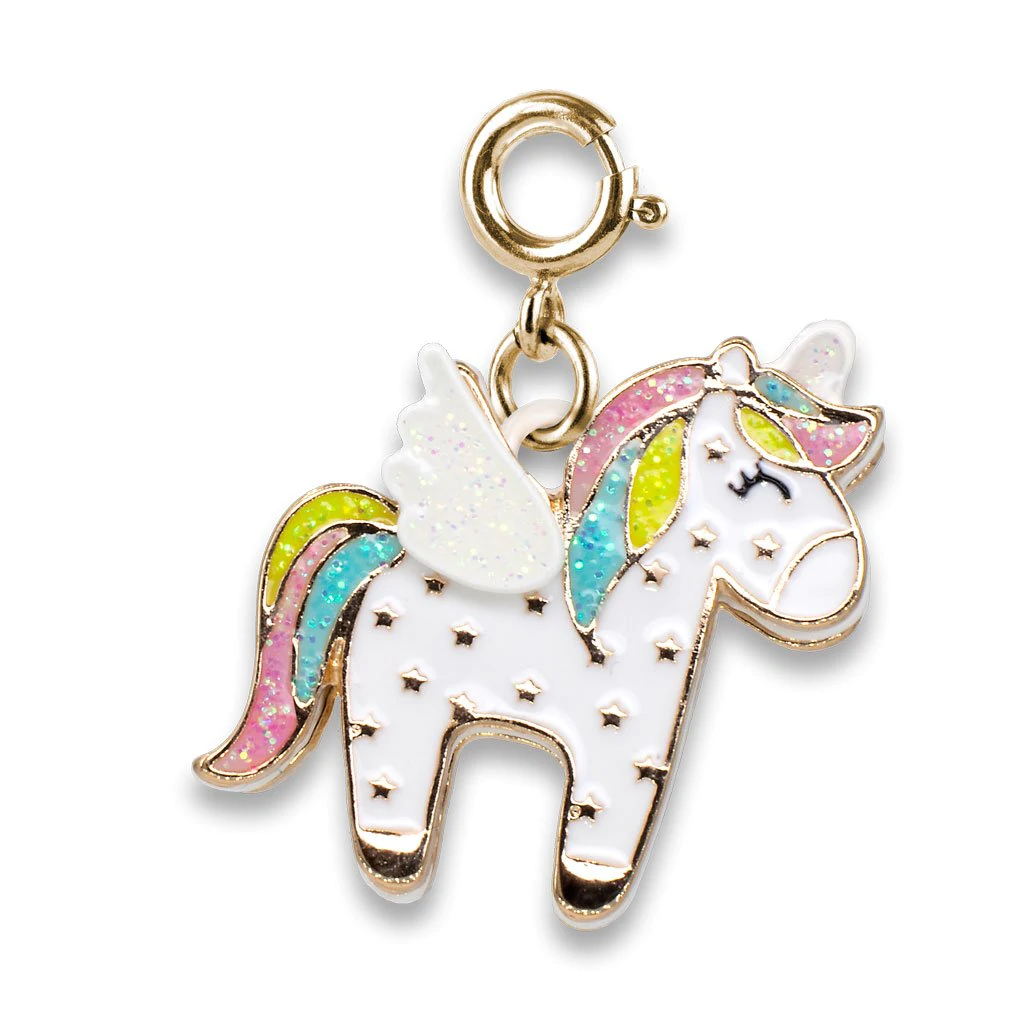 Gold Flying Unicorn Charm by Charm It