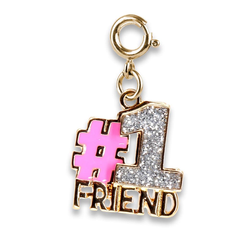 Gold Glitter 1 Friends Charm by Charm It