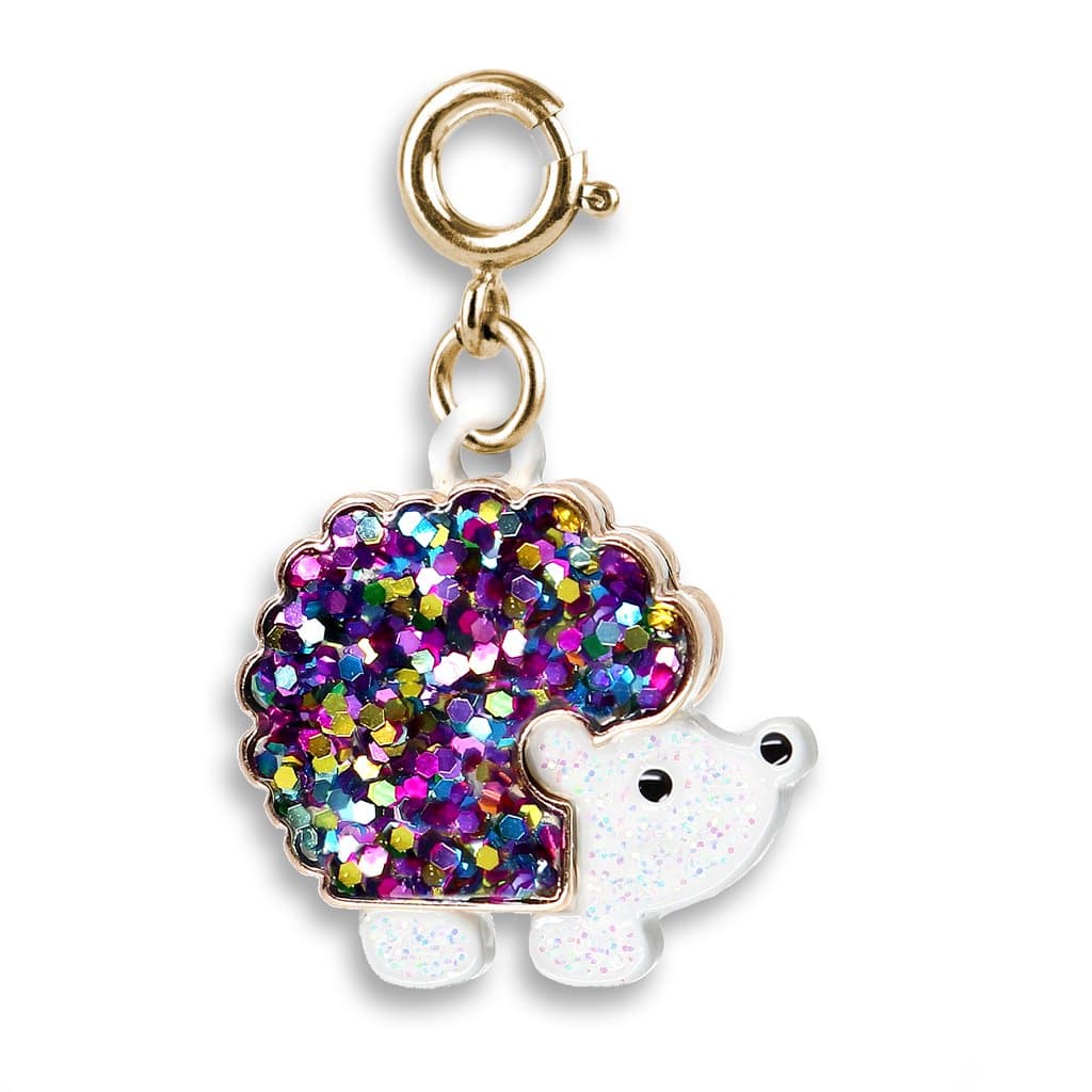 Gold Glitter Hedgehog Charm by Charm It 2
