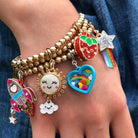 Gold Glitter Shooting Star Charm by Charm It 2