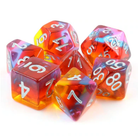 Golden Time RPG Dice Set Rainbow Stripe by Foam Brain Games 2