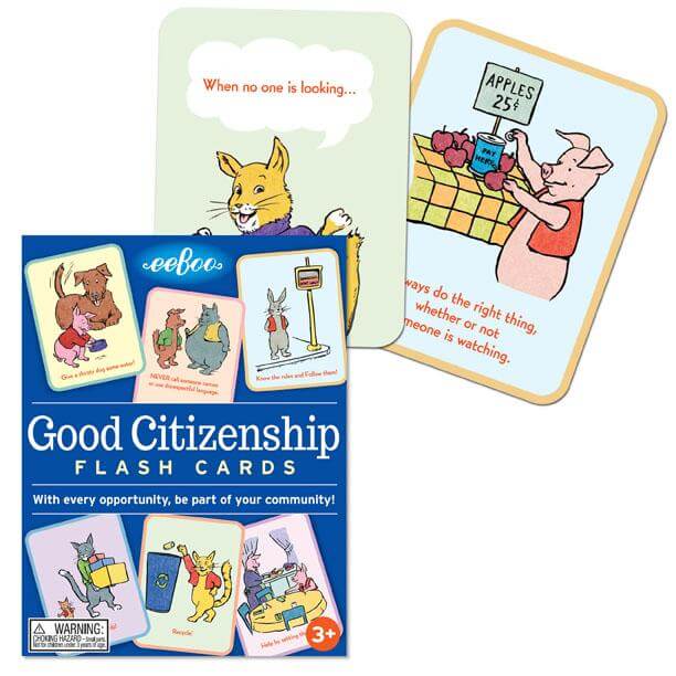 Good Citizenship Flash Cards by eeBoo 1