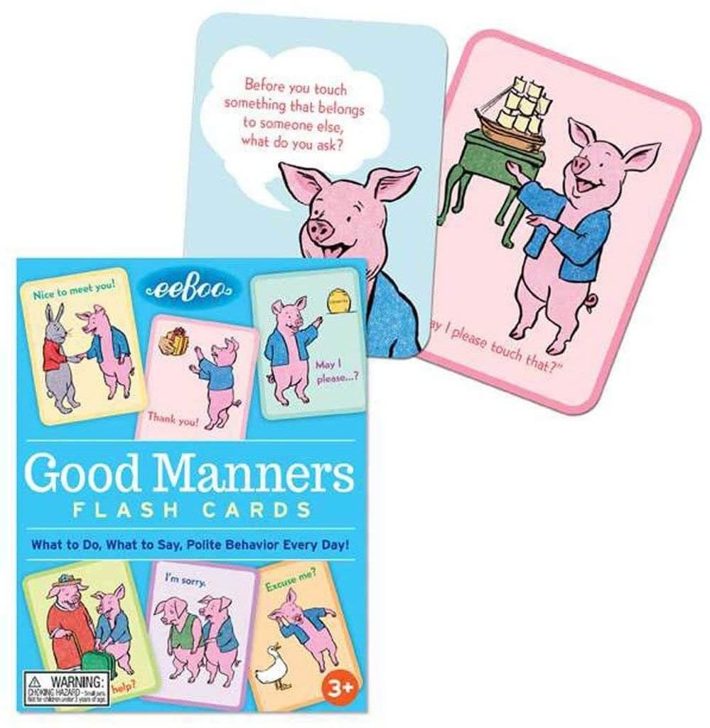 Good Manners Conversation Cards by eeBoo 1