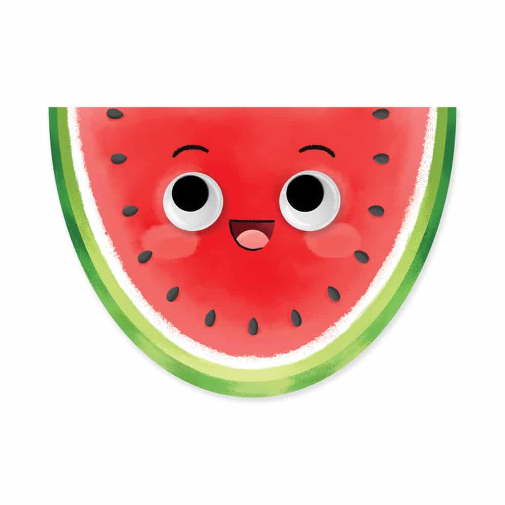 Googly Eyes Melon Birthday Card by Peaceable Kingdom