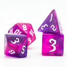 Gravity Elemental RPG Dice Set PinkPurple Shimmer by Foam Brain Games 3