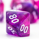 Gravity Elemental RPG Dice Set PinkPurple Shimmer by Foam Brain Games 4