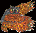 Great Horned Owl Pin by WM Spear Designs