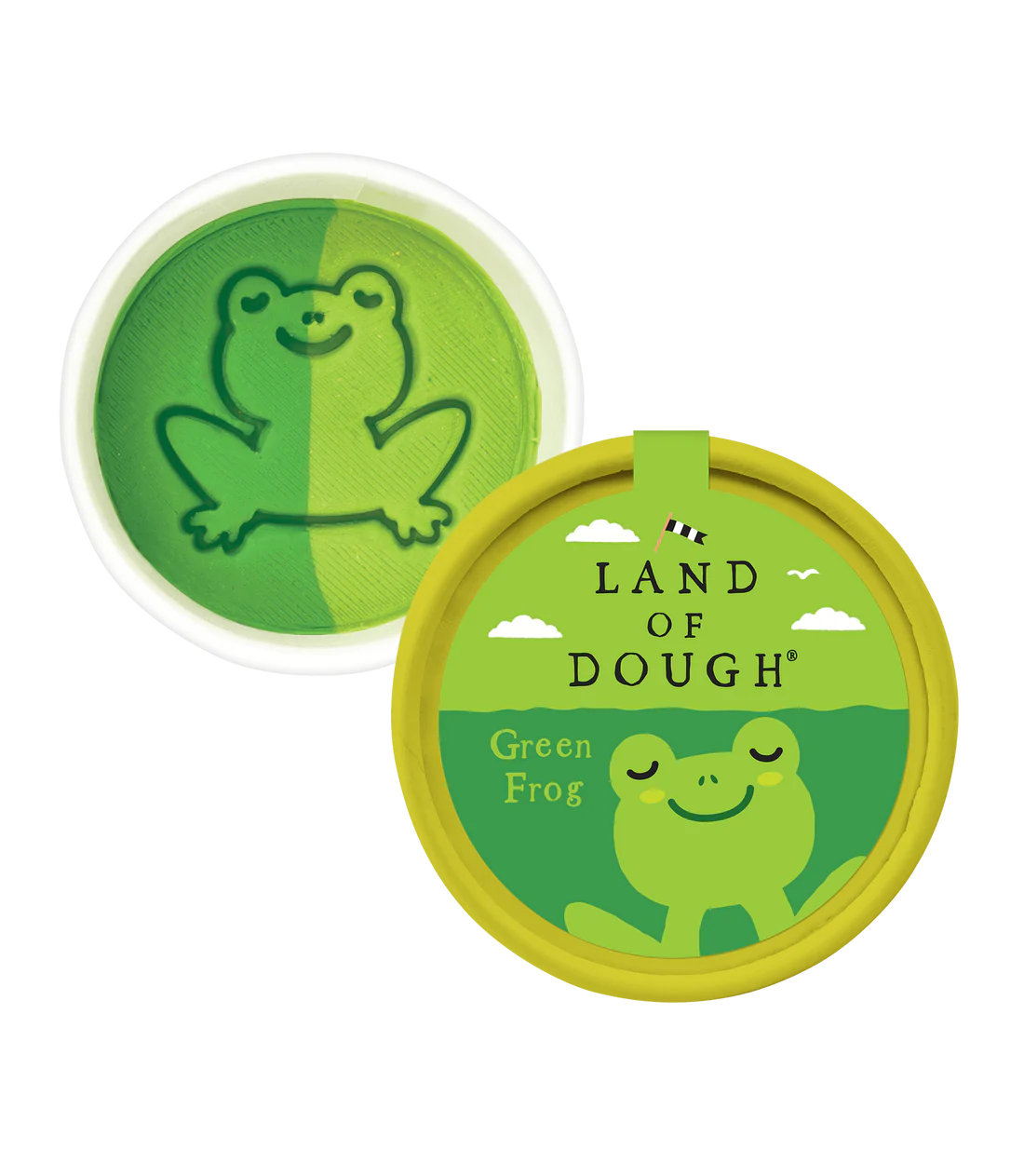 Green Frog Mini Dough Cup-by-Crazy Aaron's Putty World