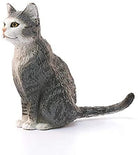 Grey Sitting Cat Figure by Schliech 1