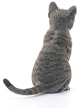 Grey Sitting Cat Figure by Schliech 3