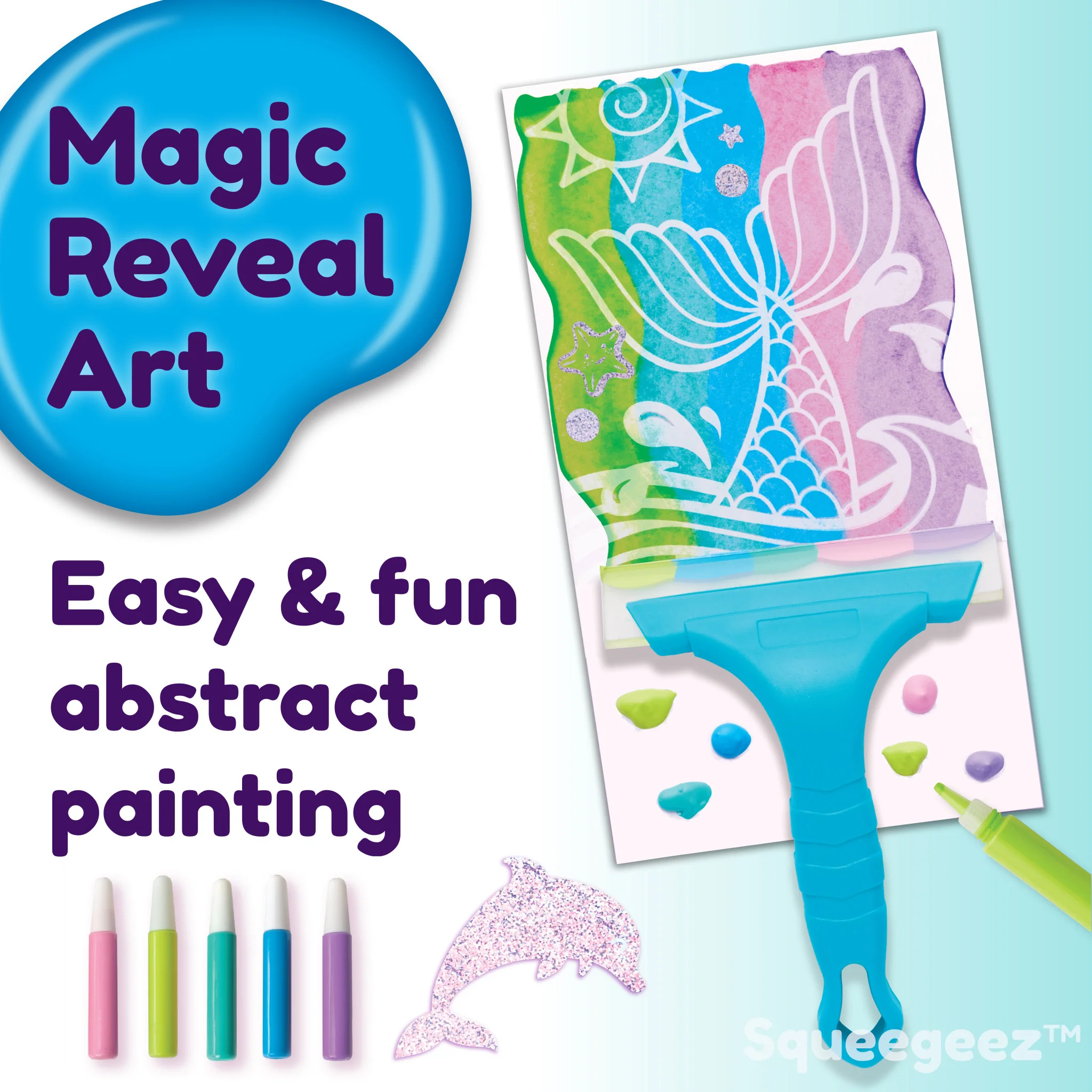 Squeegeez Magic Reveal Art Mermaid by Creativity for Kids