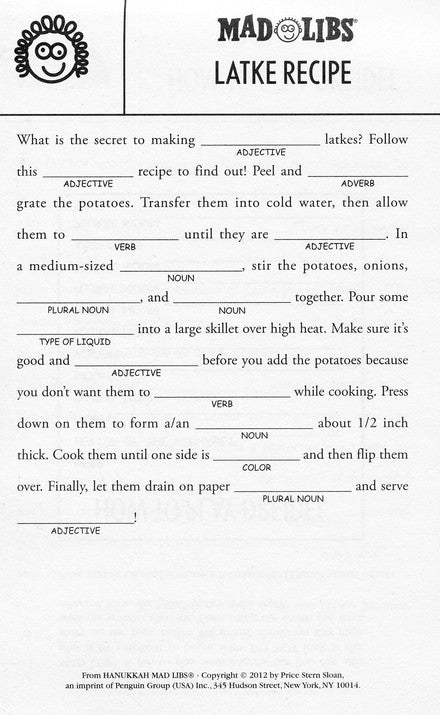 Hanukkah Mad Libs by Penguin Random House 1