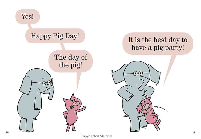 Happy Pig Day An Elephant and Piggie Book by Little Brown 1
