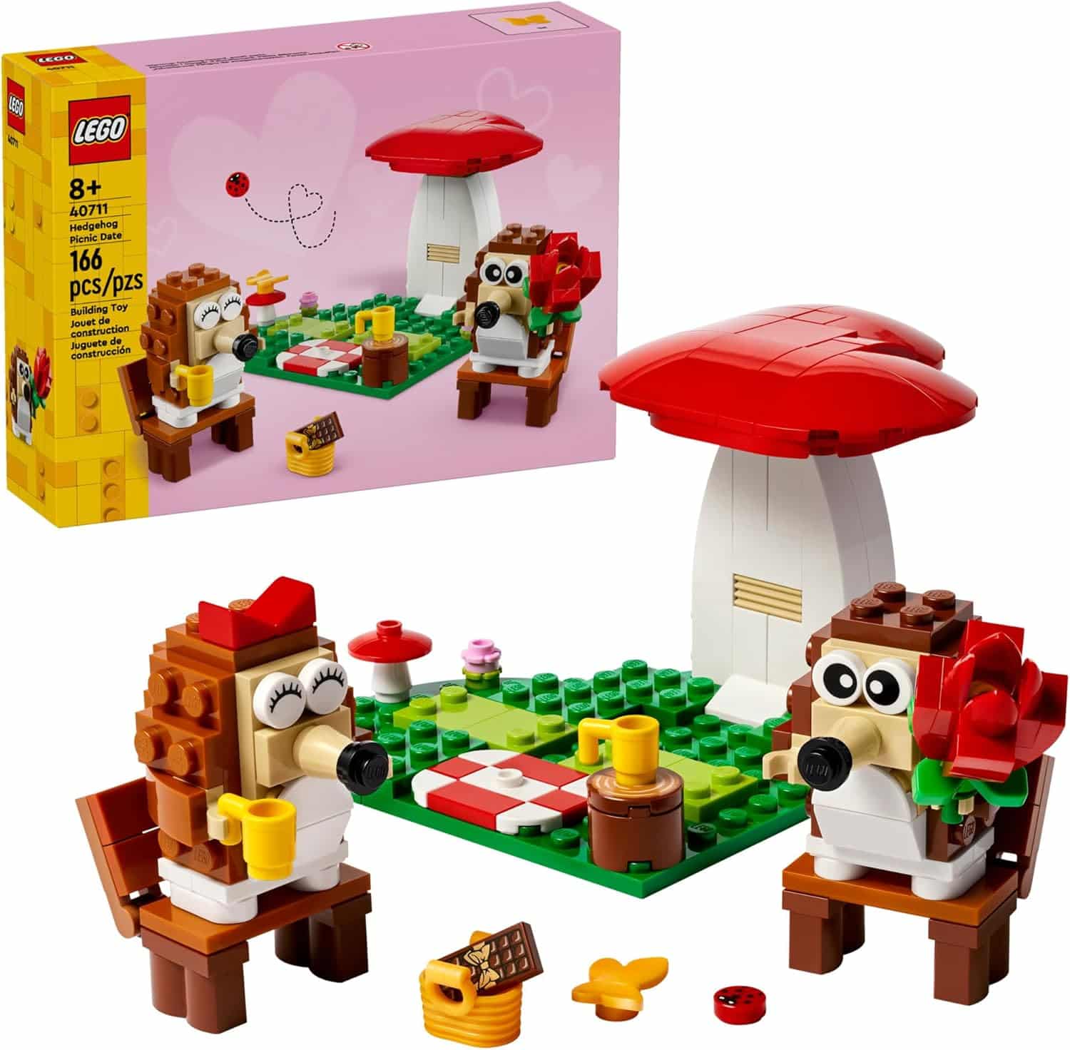 Hedgehog Picnic Date-by-Lego