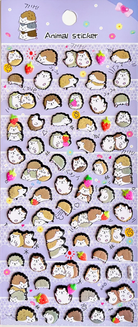 Hedgehog Stickers-by-BC USA