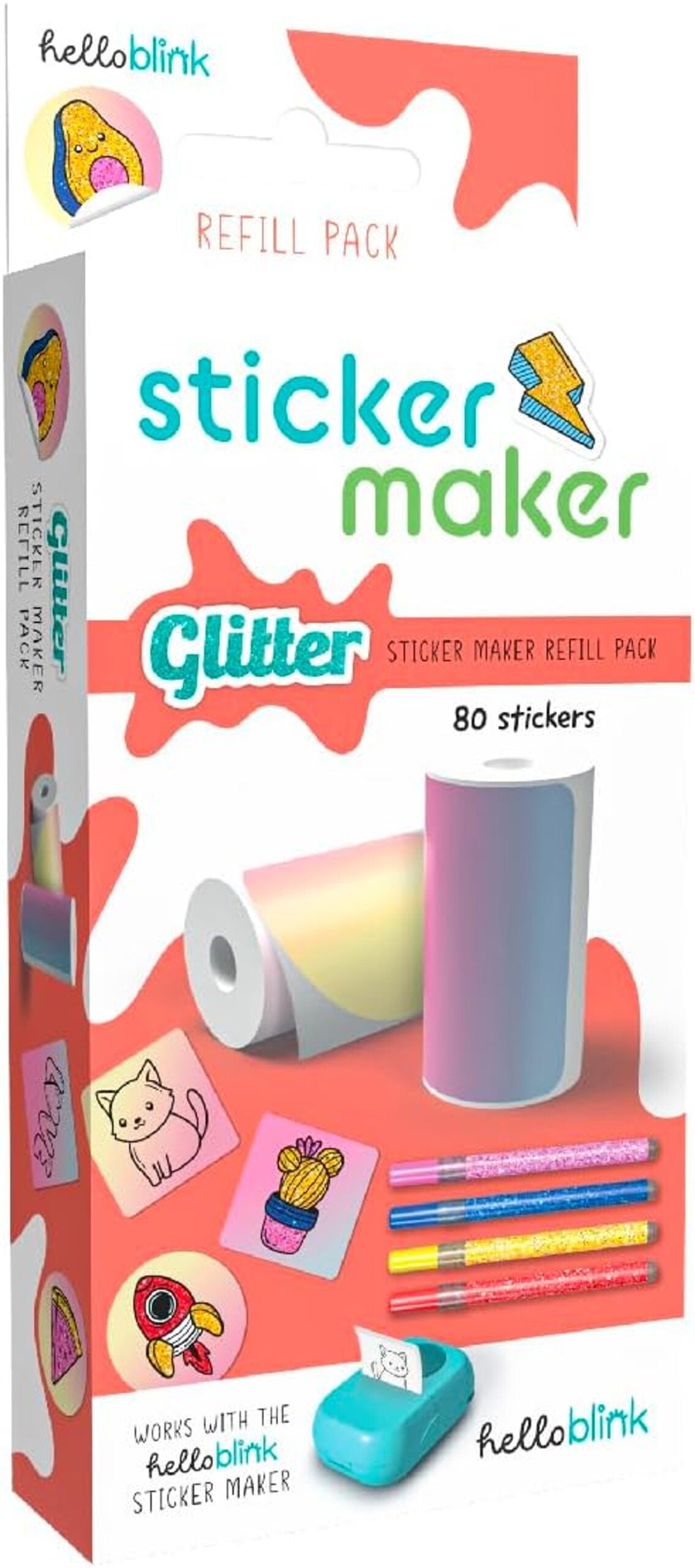 Hello Blink Glitter Sticker Refill-by-Buffalo Games