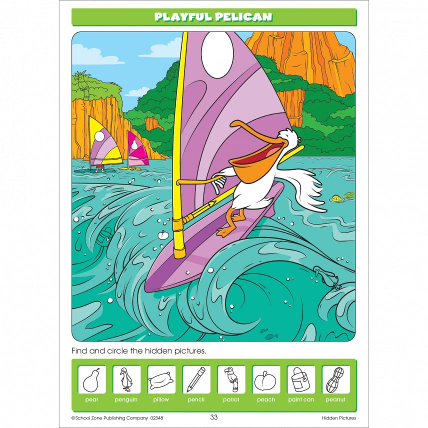 Hidden Pictures Activity Workbook by School Zone 1