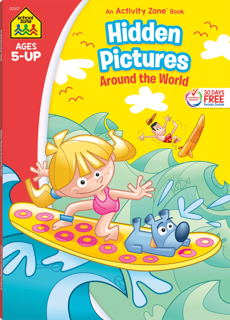 Hidden Pictures Around the World Activity Zone Workbook-by-School Zone