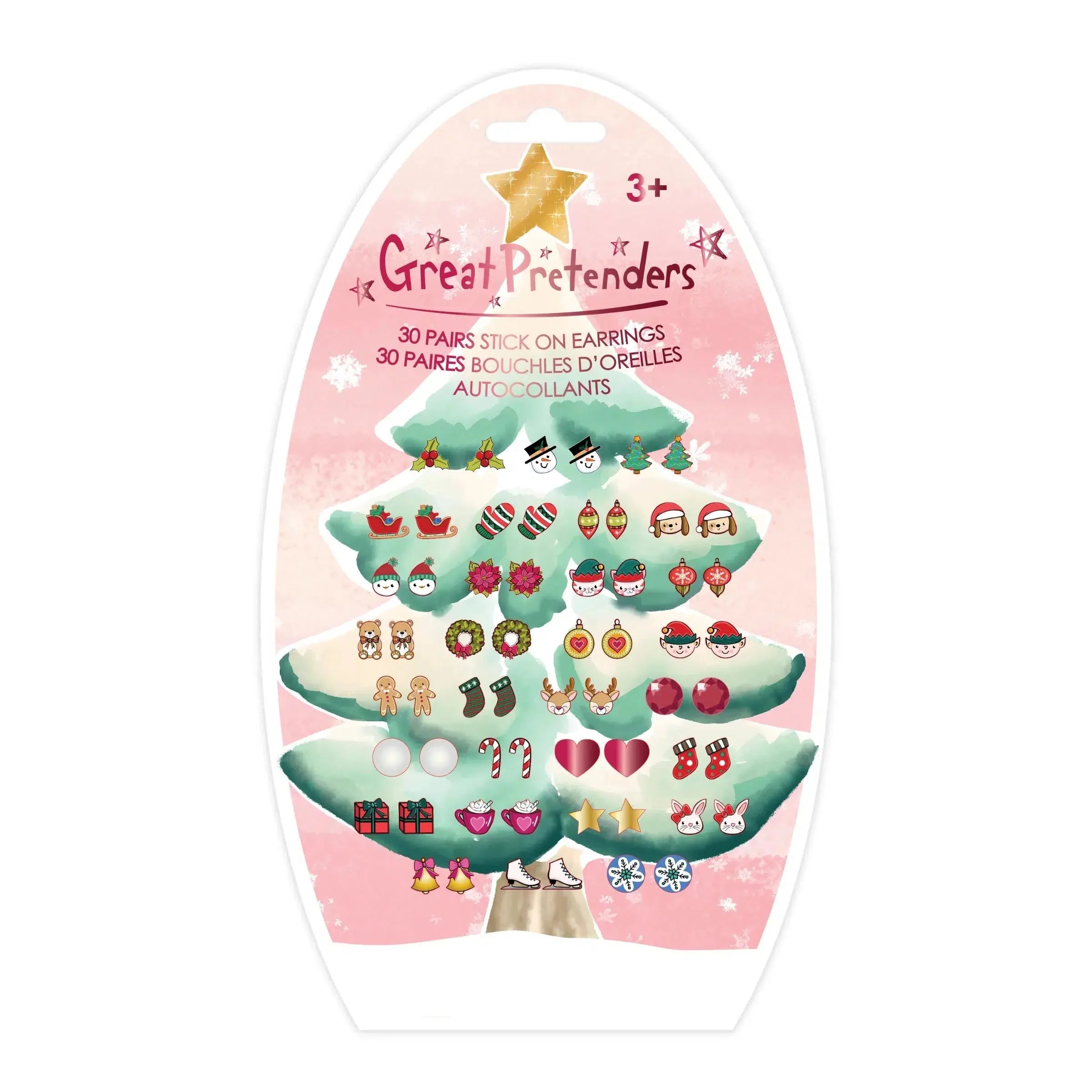 Holiday Sticker Earrings-by-Great Pretenders