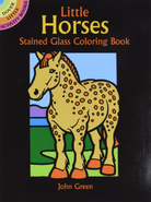 Horses Stained Glass Coloring Book by Dover Publications