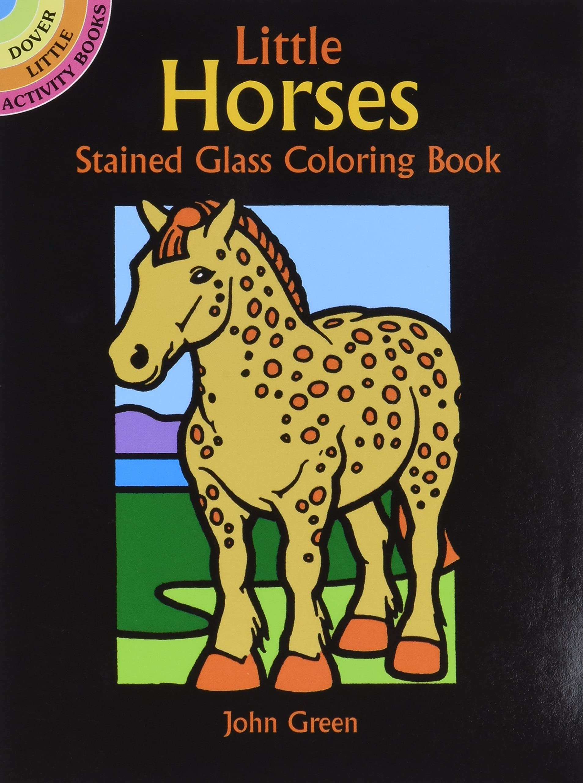 Horses Stained Glass Coloring Book by Dover Publications
