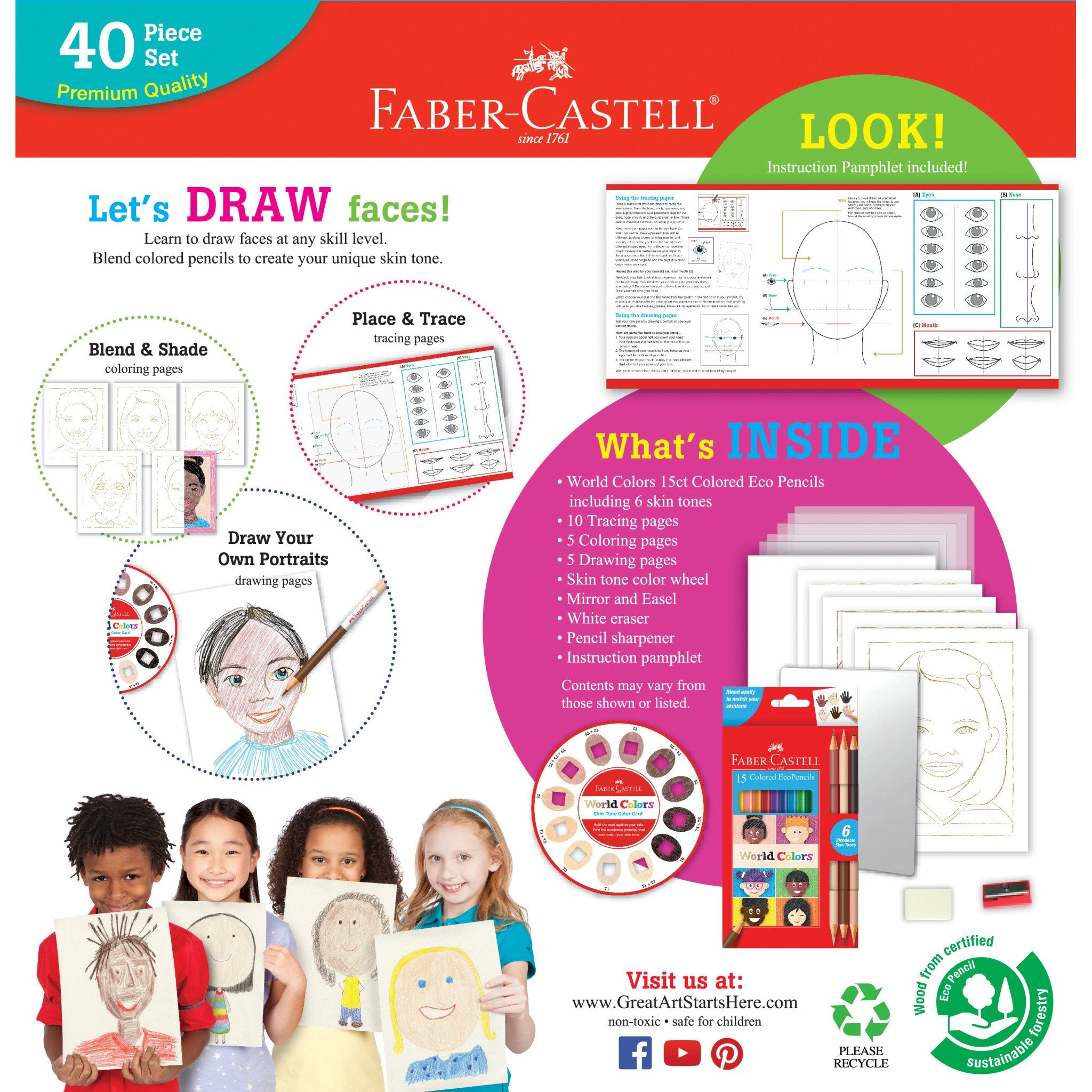 How To Draw Faces Art Set by Faber Castell 2