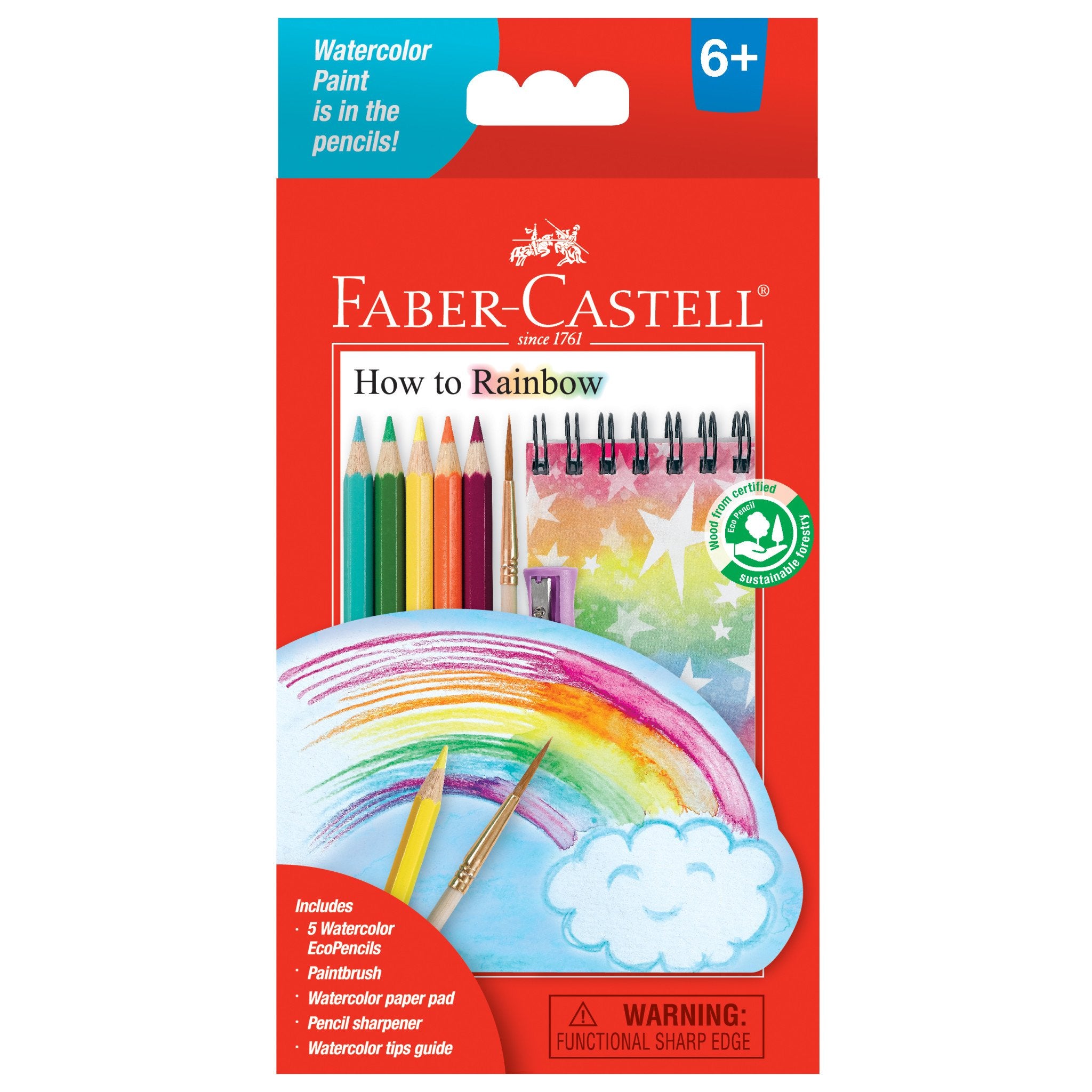 How To Rainbow Watercolor Pencils Starter Set by Faber Castell