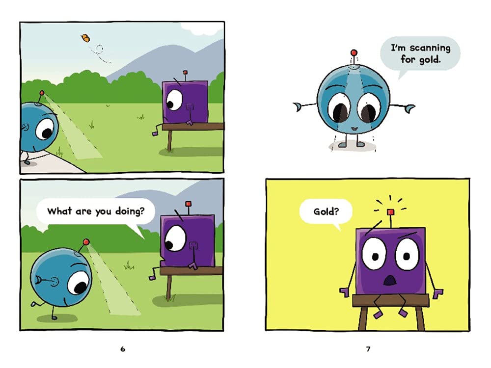I Can Read Comics Level 2 Friendbots Blink and Block Make a Wish by Harper Collins 2