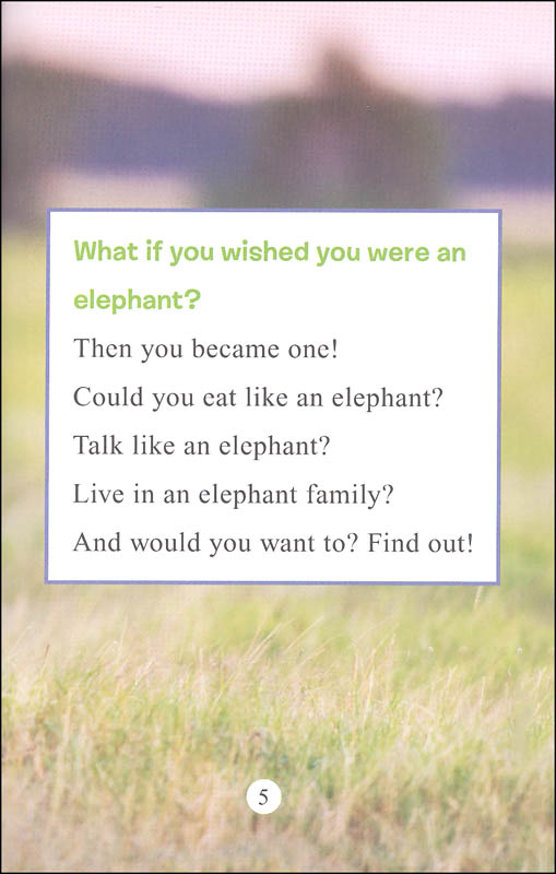 I Can Read Level 1 Ranger Rick I Wish I Was an Elephant by Harper Collins 5