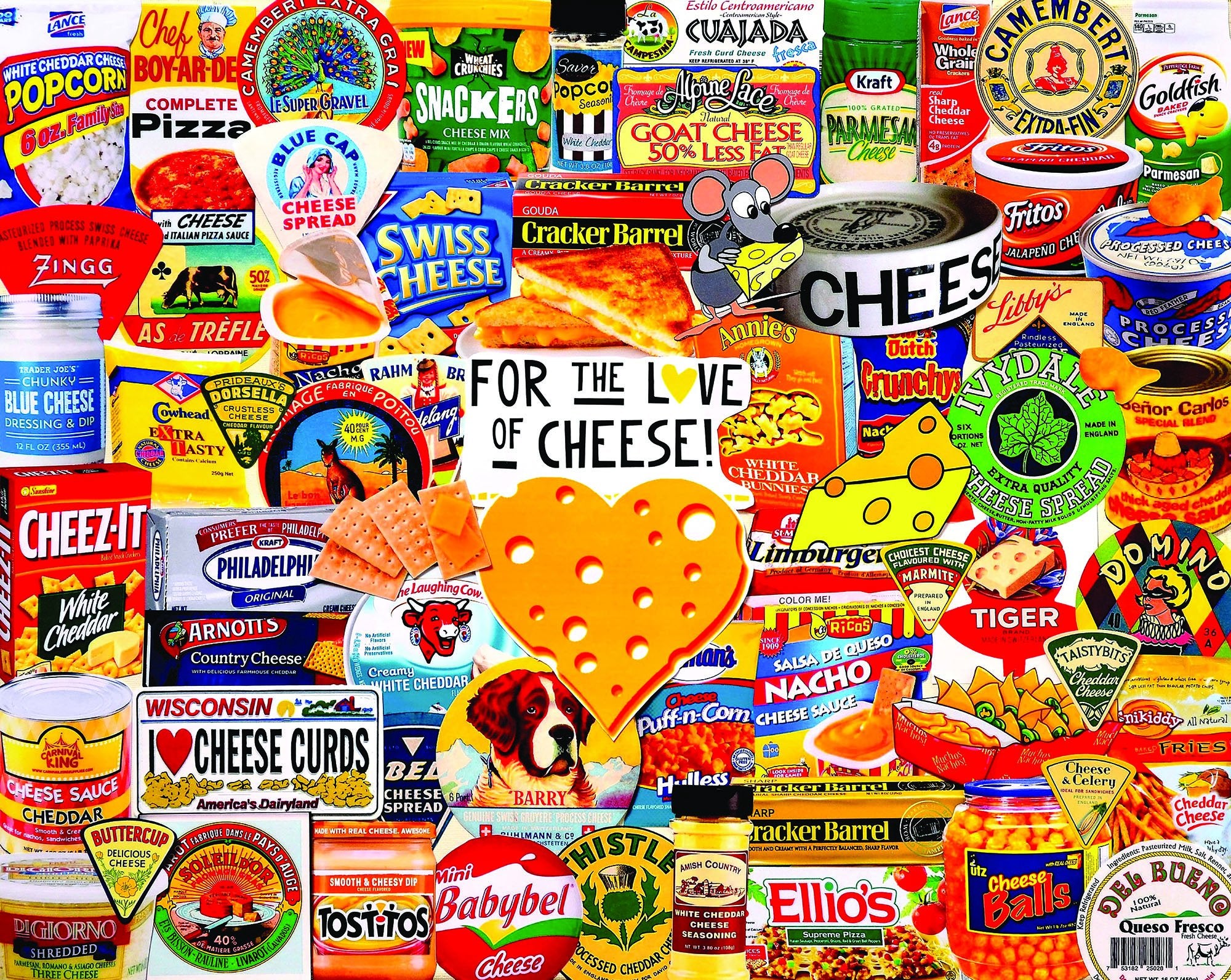 I Love Cheese 1000pc Puzzle by White Mountain Puzzles 1