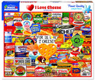 I Love Cheese 1000pc Puzzle by White Mountain Puzzles