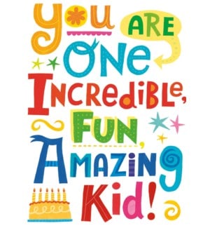 Incredible Kid Birthday Card by Peaceable Kingdom