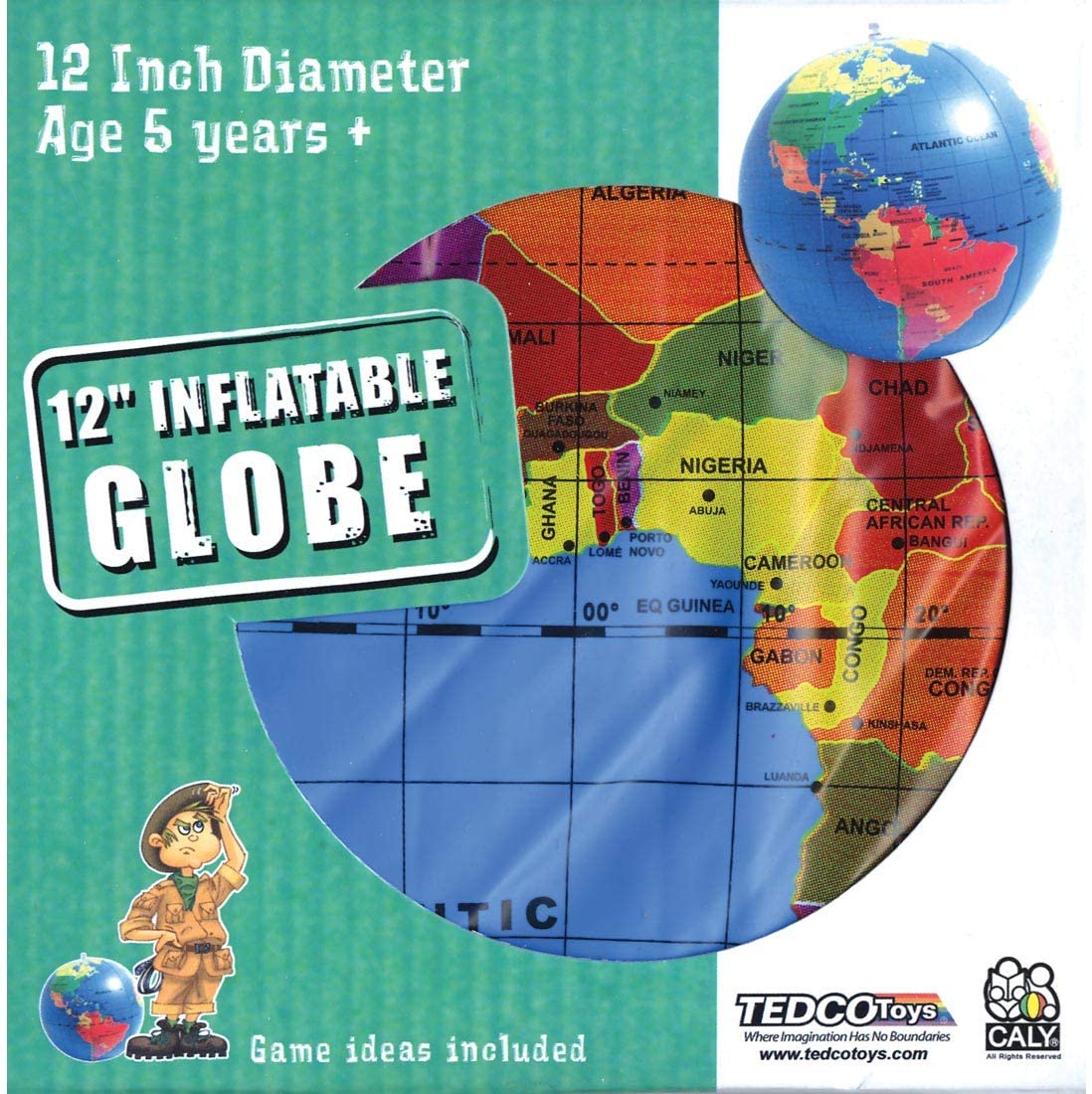 Inflatable World Globe 12 by TEDCO