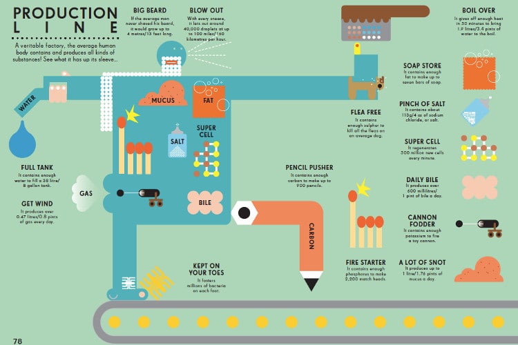 Information Graphics Human Body by Penguin Random House 1