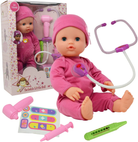 Interactive 16” Baby Doll Toy Doctor Kit with Light Up Heartbeat Sound Stethoscope-by-New York Doll