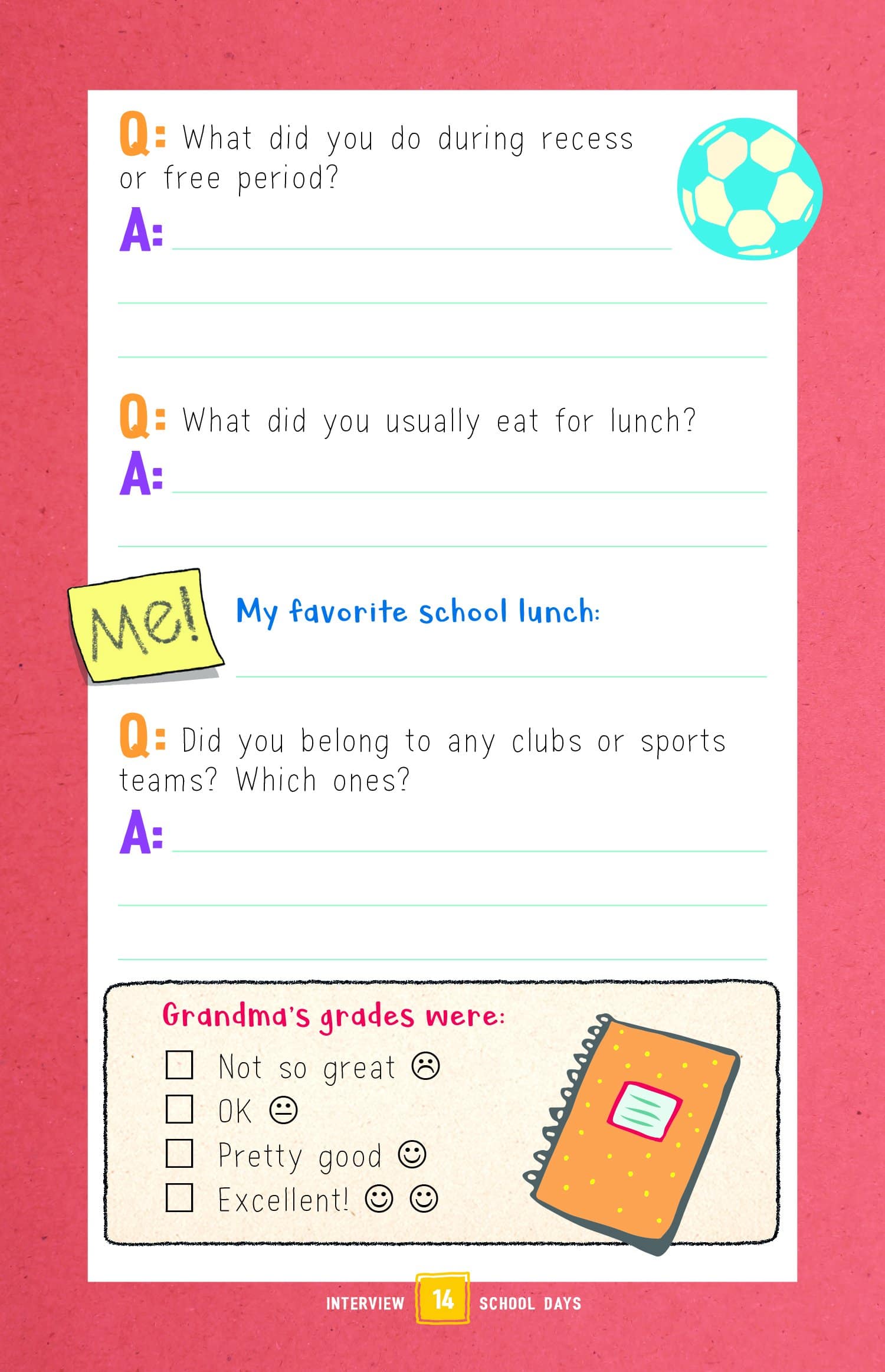 Interview with My Grandma An Interactive Journal to Investigate Our Family History by Castle Point BOoks 3