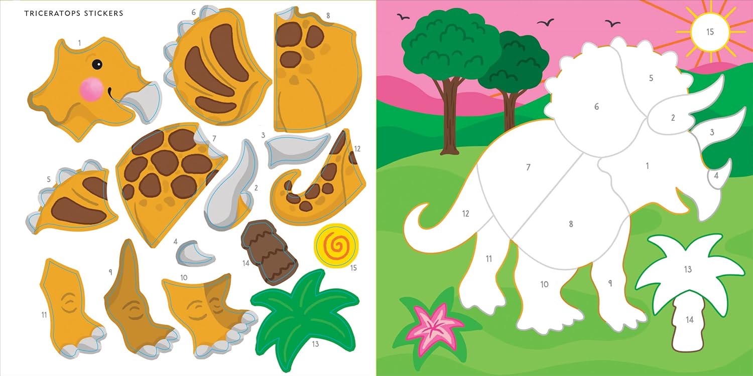 My First Color-by-Sticker Book - Dinosaurs by Peter Pauper Press