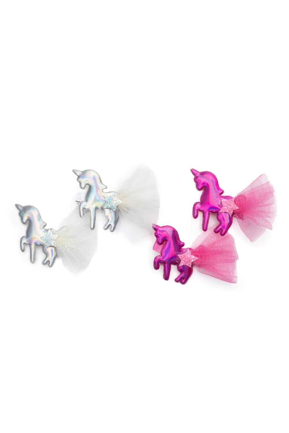 Iridescent Unicorns Hairclips-by-Great Pretenders