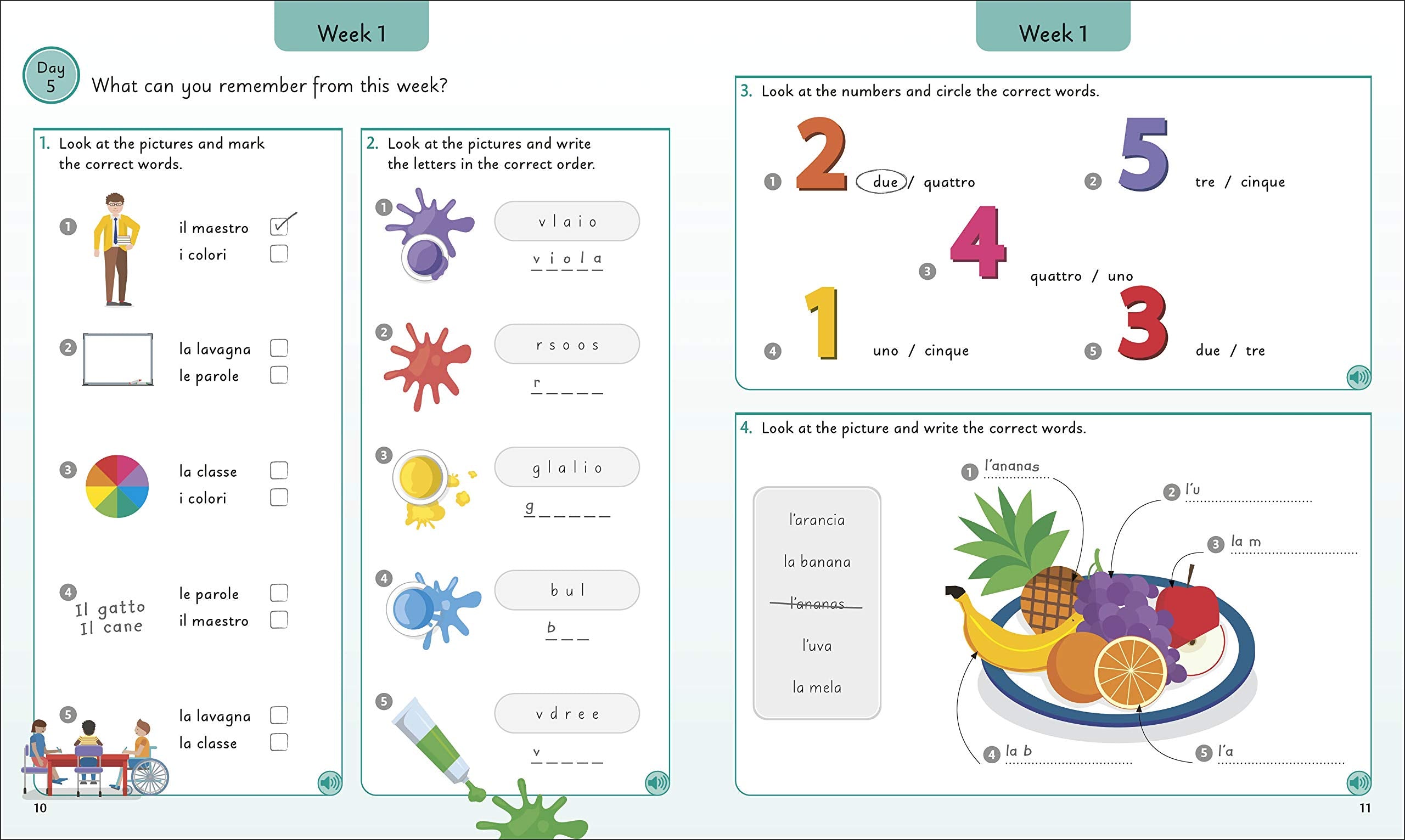 Italian for Everyone Junior 5 Words a Day by DK Publishing 2