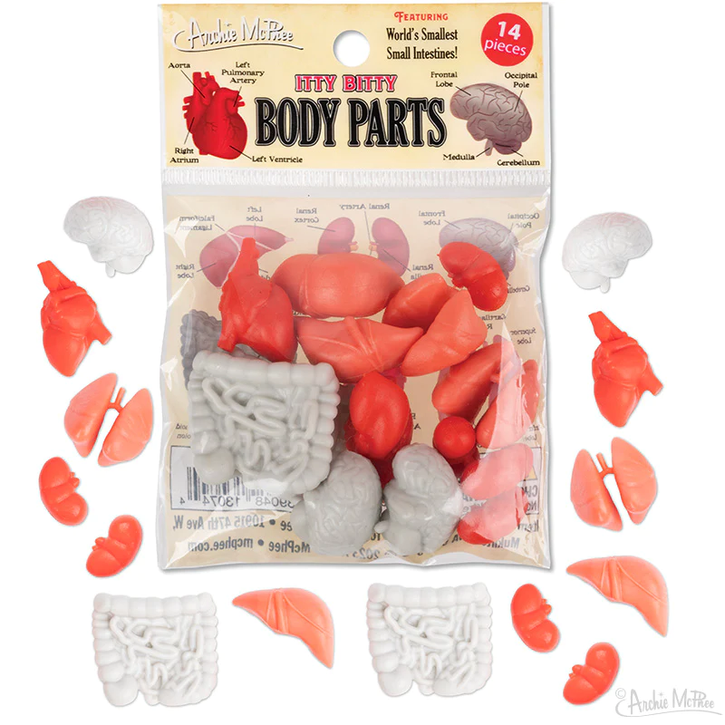 Itty Bitty Body Parts-by-Archie McPhee