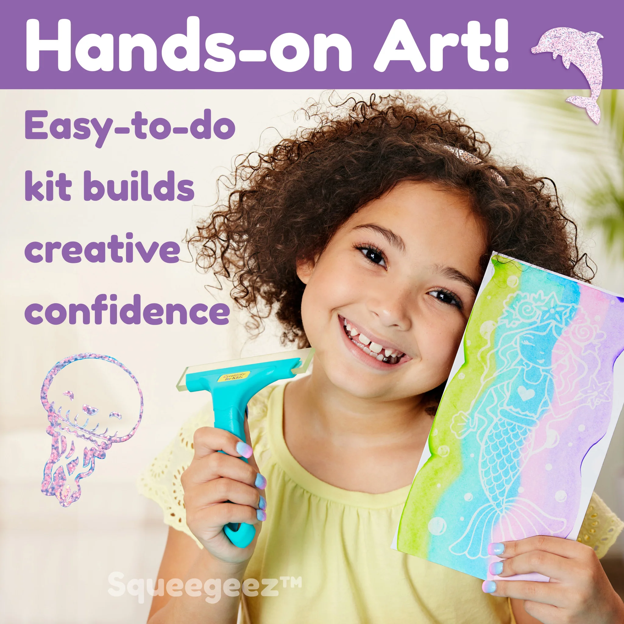 Squeegeez Magic Reveal Art Mermaid by Creativity for Kids