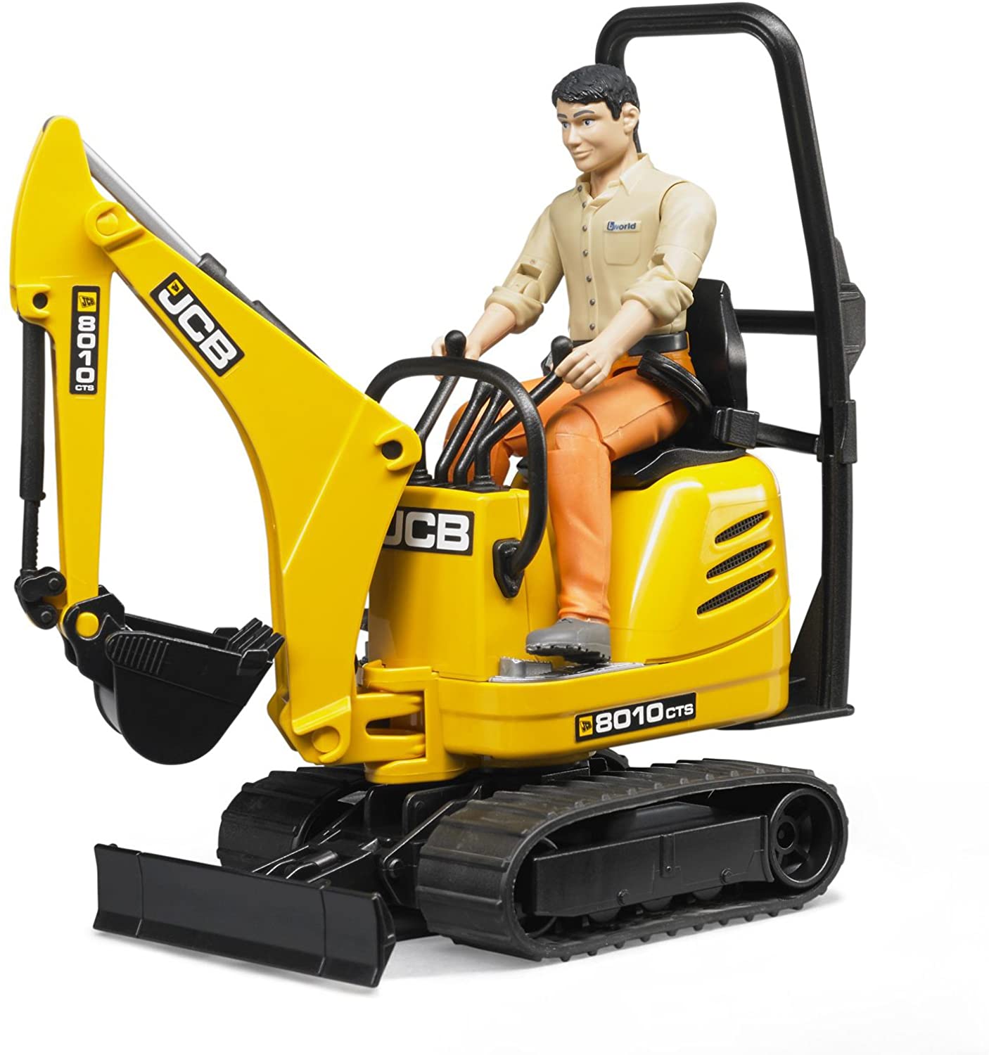JCB Micro Excavator and Construction Worker by Bruder