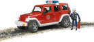 Jeep Rubicon Fire Rescue Vehicle with Fireman by Bruder 5