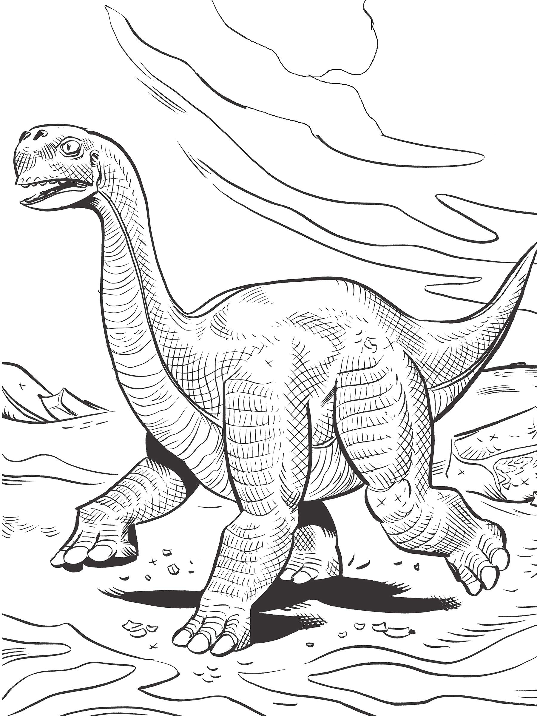 Jim Lawsons Dinosaurs Coloring Book by Dover Publications 1