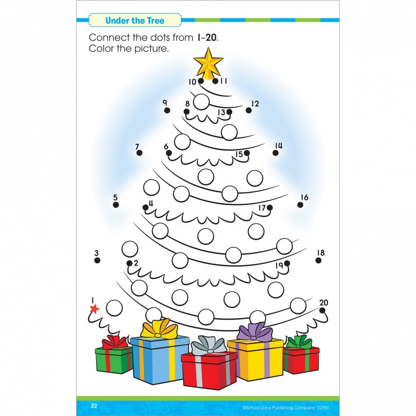 Jolly Dot to Dots Holiday Workbooks by School Zone 2