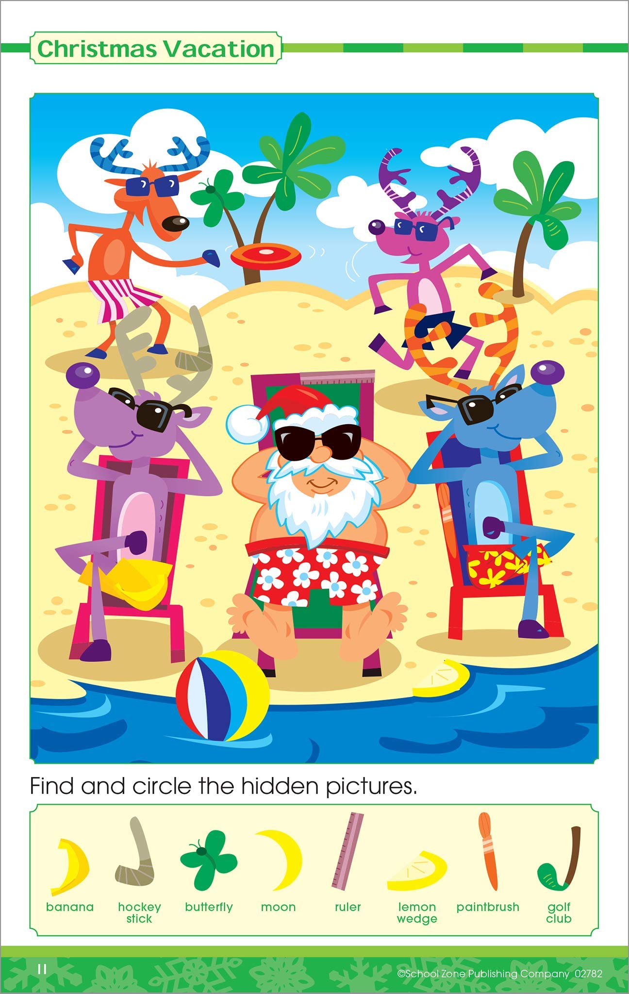 Jolly Holiday Hidden Pictures by School Zone 3