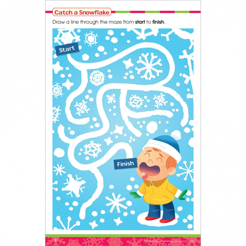 Jolly Mazes Holiday Workbook by School Zone 1