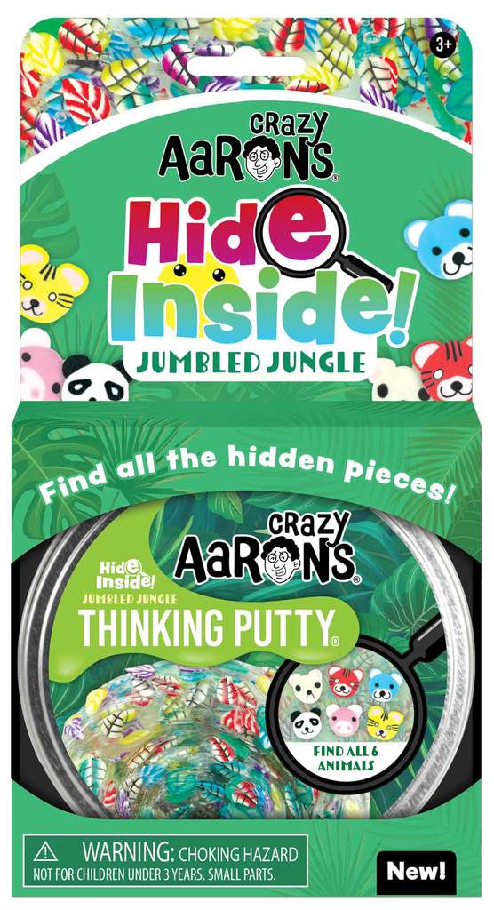 Jumbled Jungle Thinking Putty Hide Inside Series by Crazy Aarons Putty World