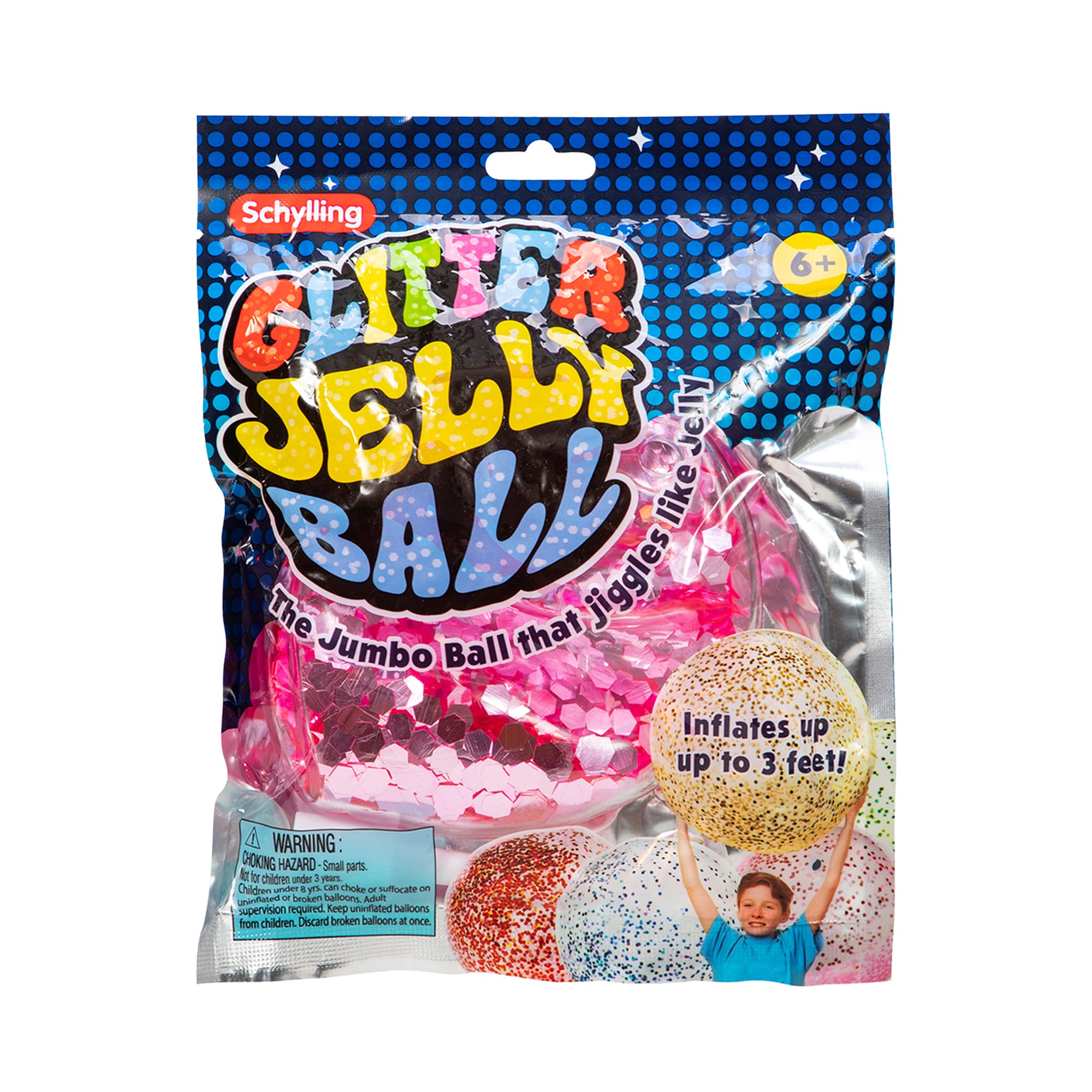 Jumbo Glitter Jelly Ball by Schylling