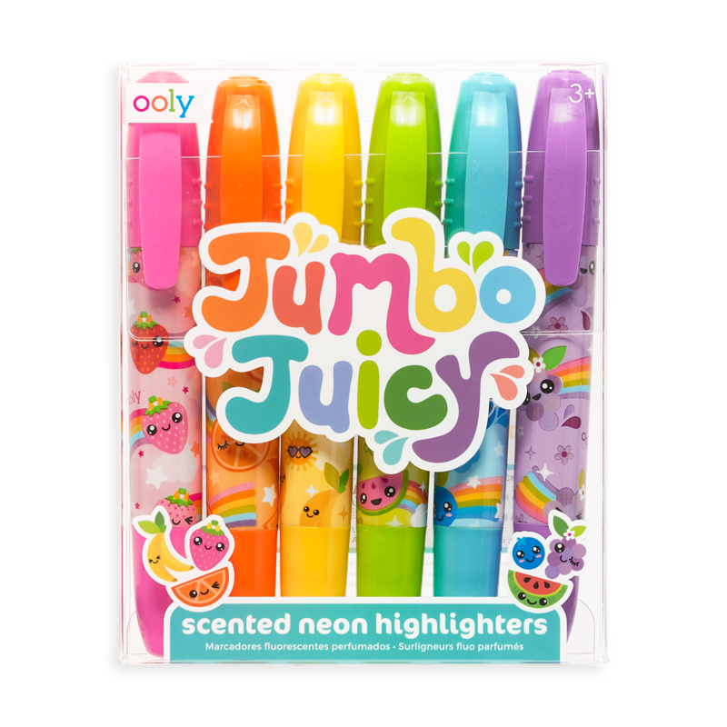 Jumbo Juicy Scented Neon Highlighters by Ooly